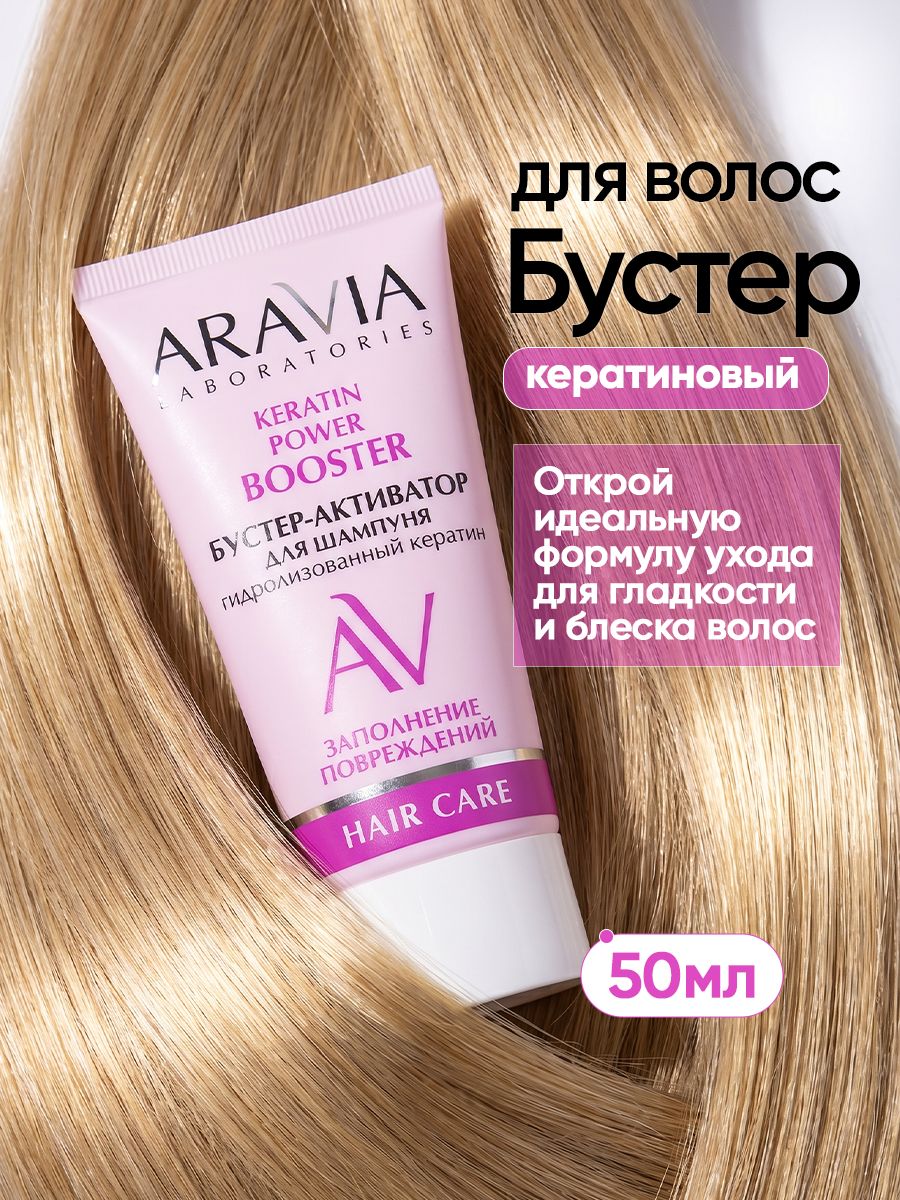 ARAVIA Laboratories Бустер-активатор для шампуня KERATIN POWER, 50 мл