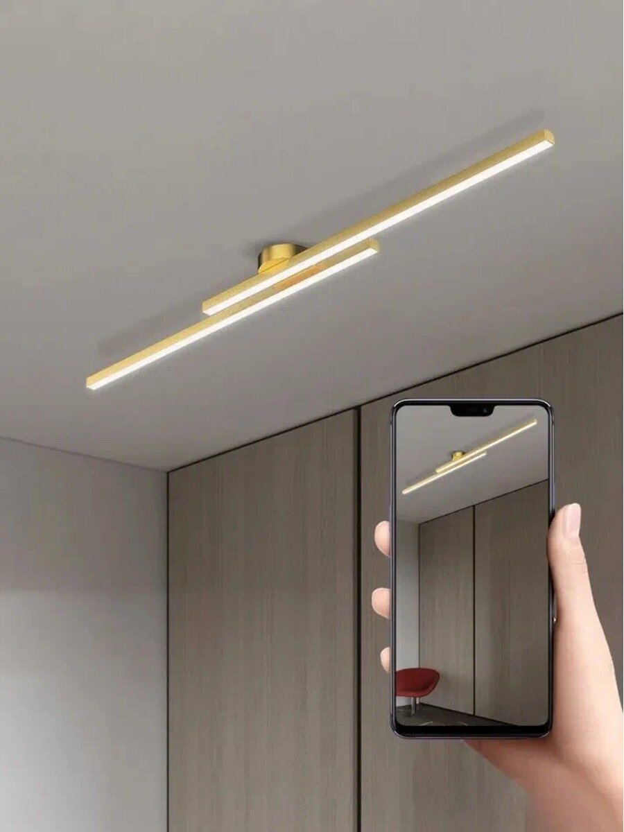 Светильник, LED, 32 Вт, Макс. мощность ламп, Вт 32, Цвет золотой
