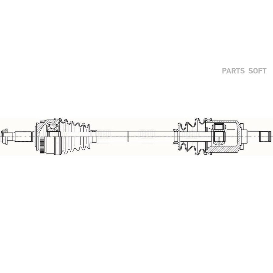 TRIALLI AR-864 Привод для а/м Лада Vesta NG Cross (23-) 1.6i КПП 2180 (перед. лев.) (AR 864) ()