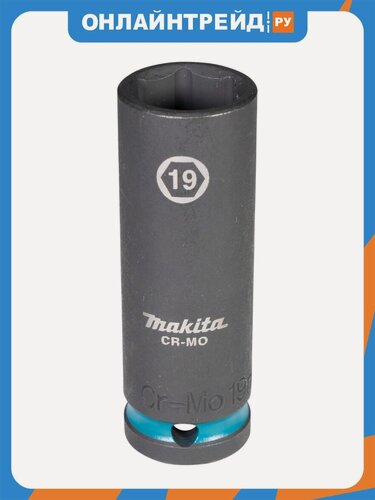 Изображение товара Ударная удлиненная торцовая головка Makita Impact Black 1/2" 19x81,5 мм (E-16499)