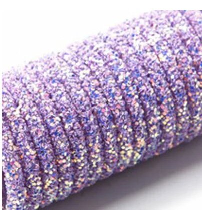 Фиолетовая блестящая веревка со стразами, 1 yard, 6mm
