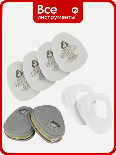 Изображение товара Фильтр Jeta Safety ABEK1 6541 в комплекте (предфильтры + держатели) 6541K
