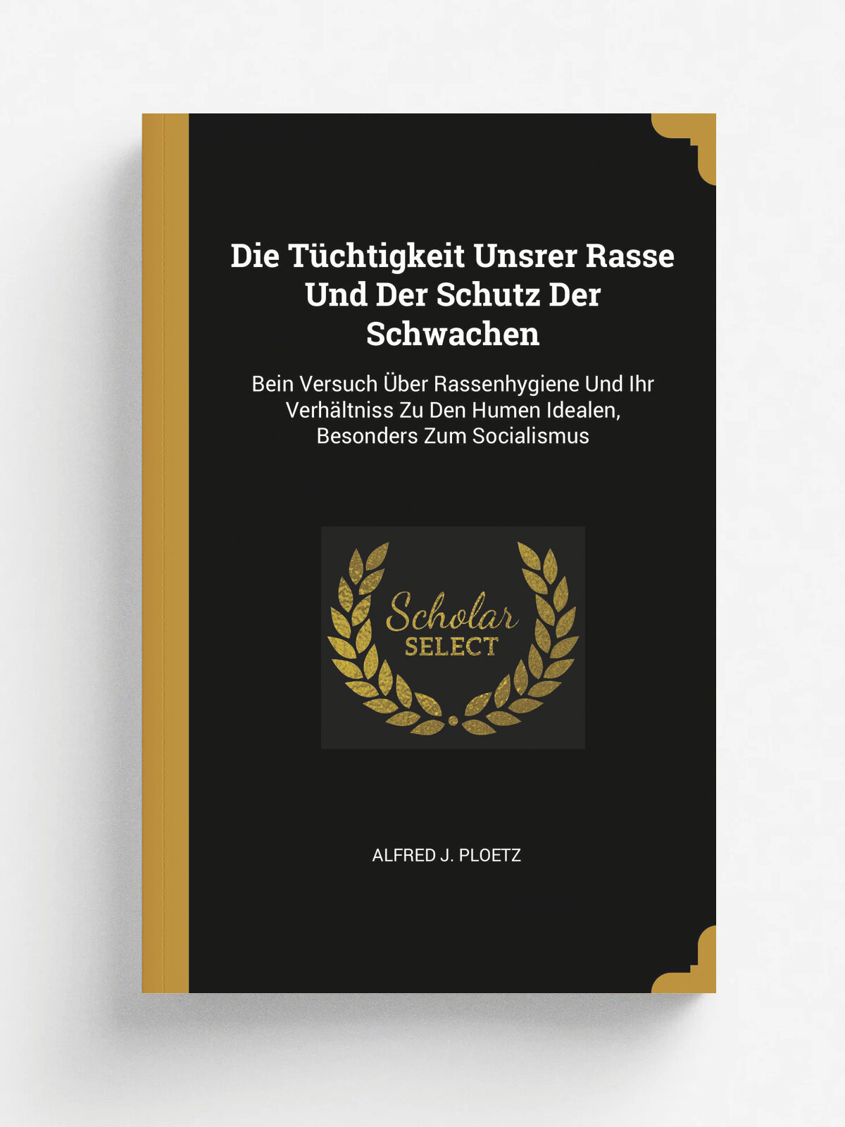 Die T.chtigkeit Unsrer Rasse Und Der Schutz Der Schwachen. Bein Versuch . ber Rassenhygiene Und Ihr Verh.ltniss Zu Den Humen Idealen, Besonders Zum So…