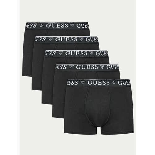 Трусы GUESS, комплект из 5 шт., размер S, черный