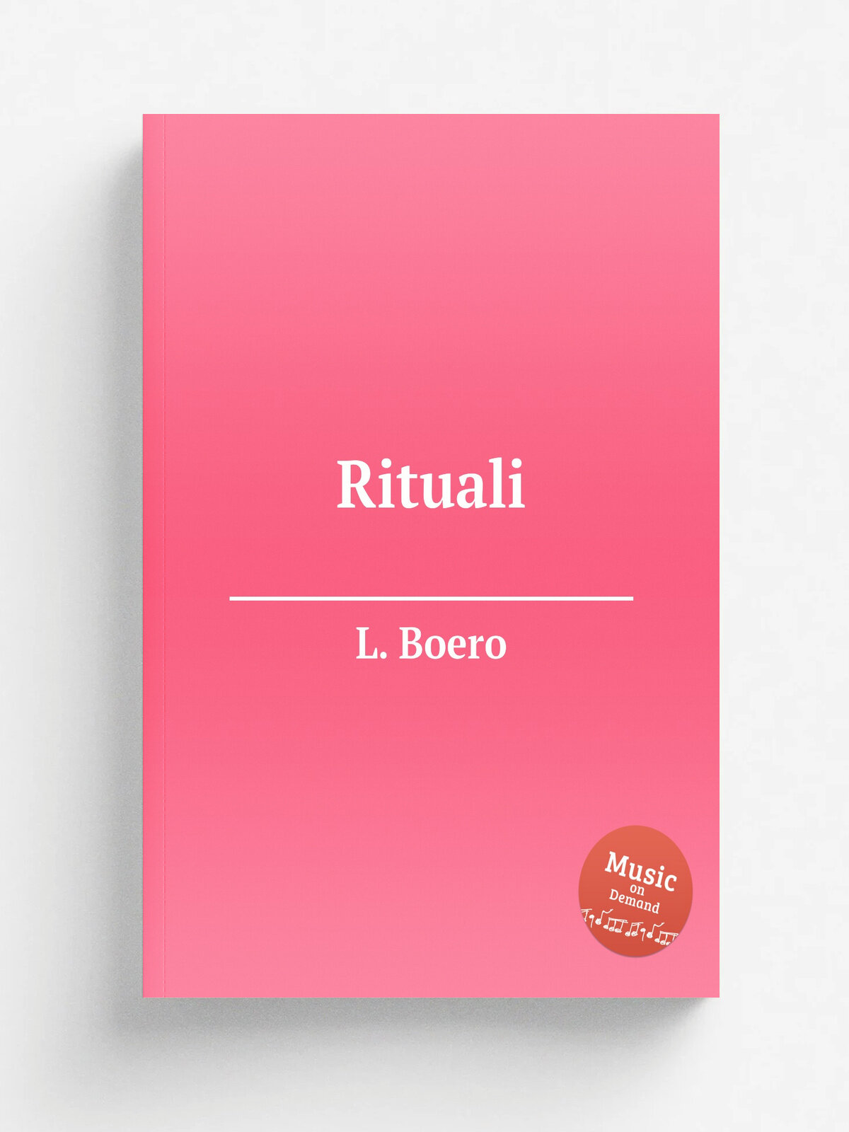 Rituali | L. Boero | Репринт