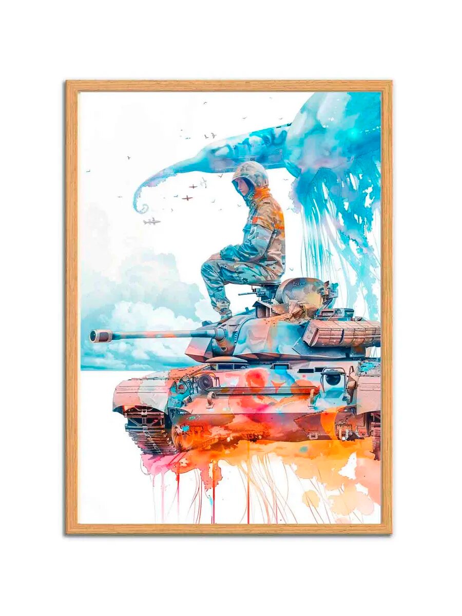 Медуза-животное-солдат 2, Плакат 30x42см