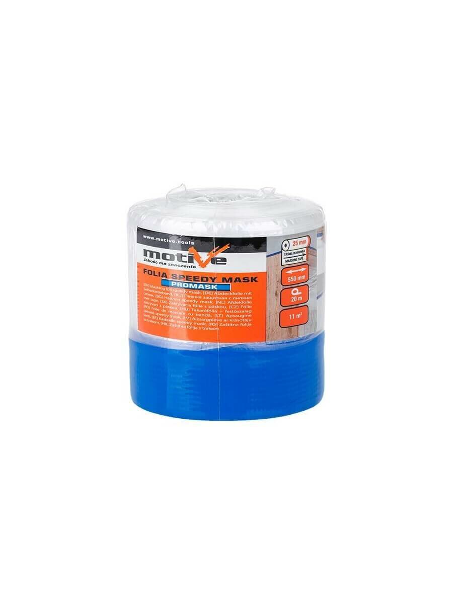 Пленка защитная с синей ПВХ лентой Motive Promask 010 183 (55см*20м)