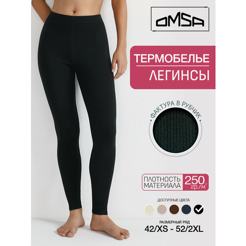 фото Термолегинсы omsa omd 2914t rb легинсы жен. "термо", размер 52 (2xl), nero