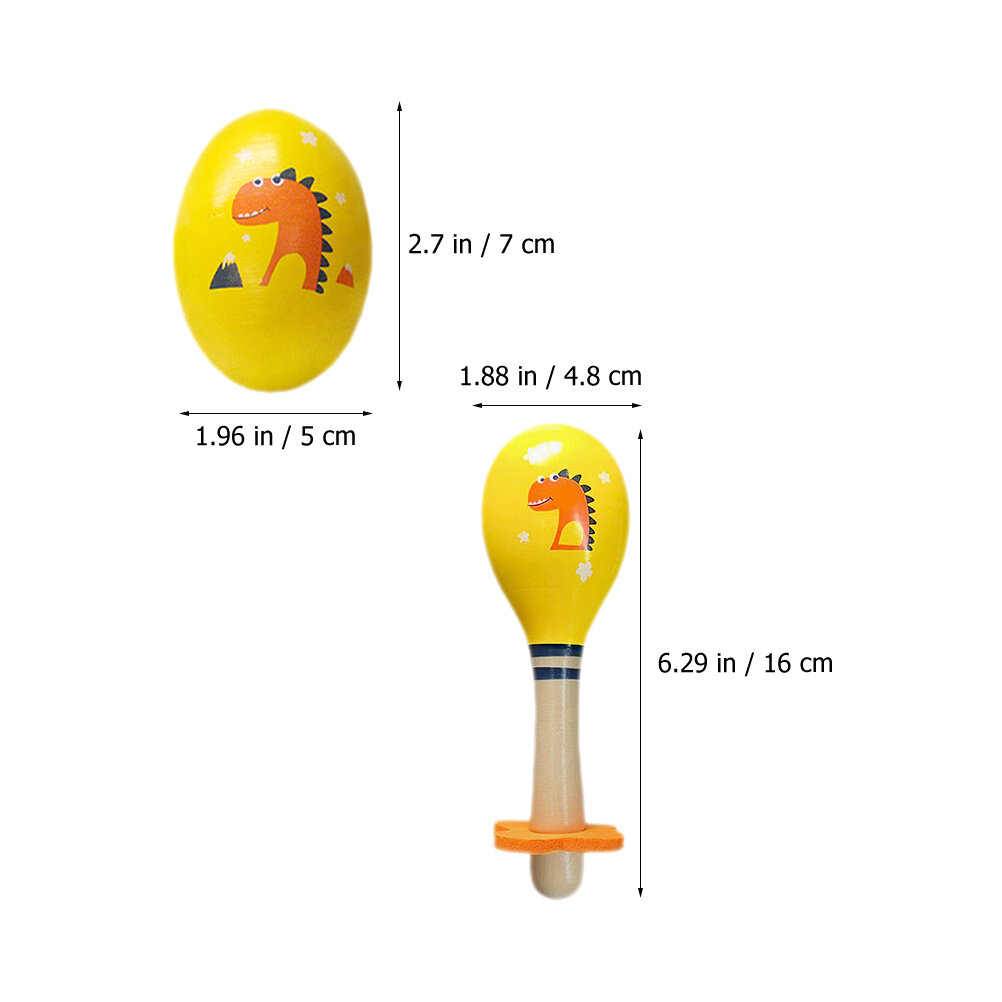 Набор Percussion Maracas Шейкеры Песчаный Молоток Музыкальные Инструменты В Forme Яиц 16.00X4.80X4.80Cm
