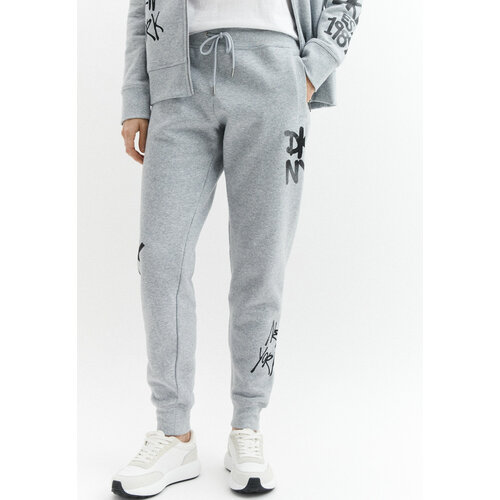 фото Брюки dkny, размер l, серый