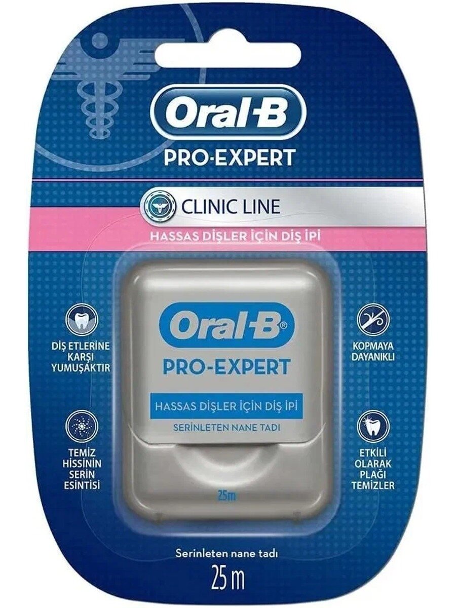 Зубная нить Oral-B Pro Expert Clinic Line Холодная мята, 25 м. 1 ПК