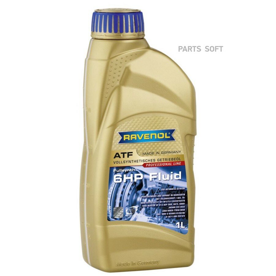 ATF 6 HP Fluid (1л) от официального дистрибьютора, RAVENOL, артикул 4014835732711
