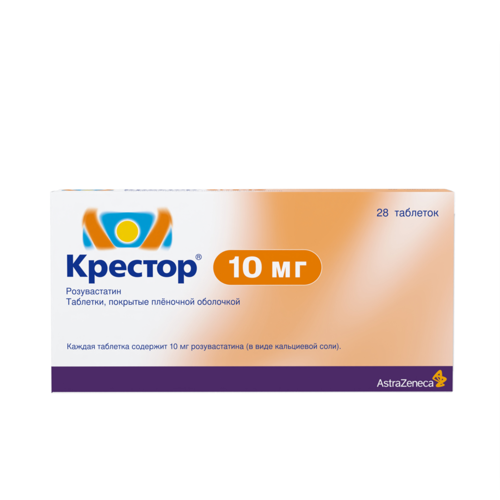 Крестор таблетки покрыт. плен. об. 10 мг 28 шт