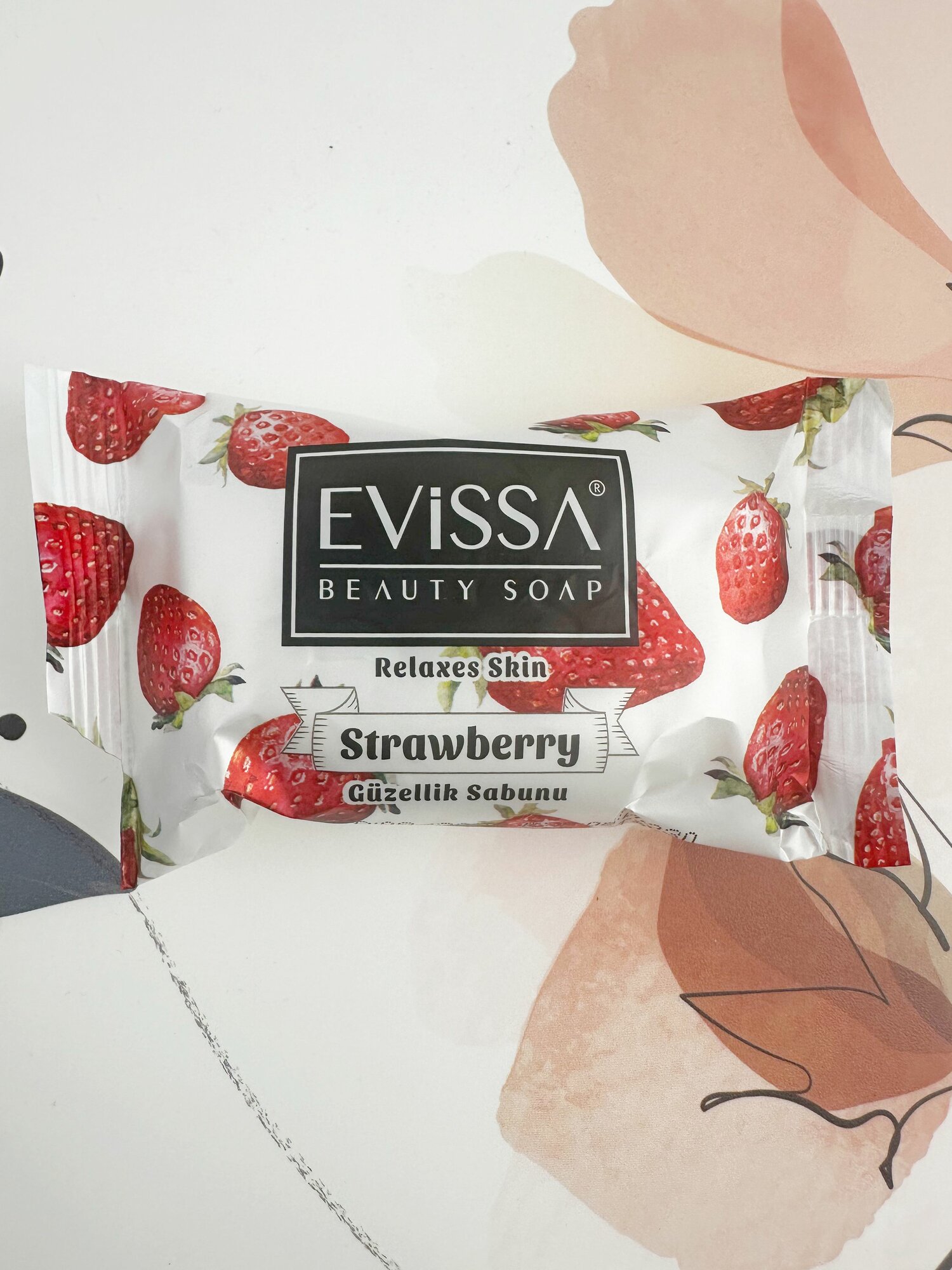 Мыло кусковое Evissa Клубника, 85г