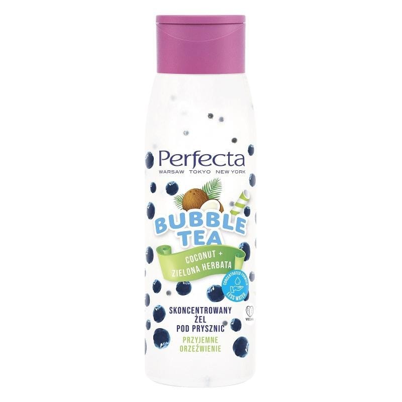 Гель для душа Perfecta Bubble Tea, кокос и зеленый чай, 400 мл