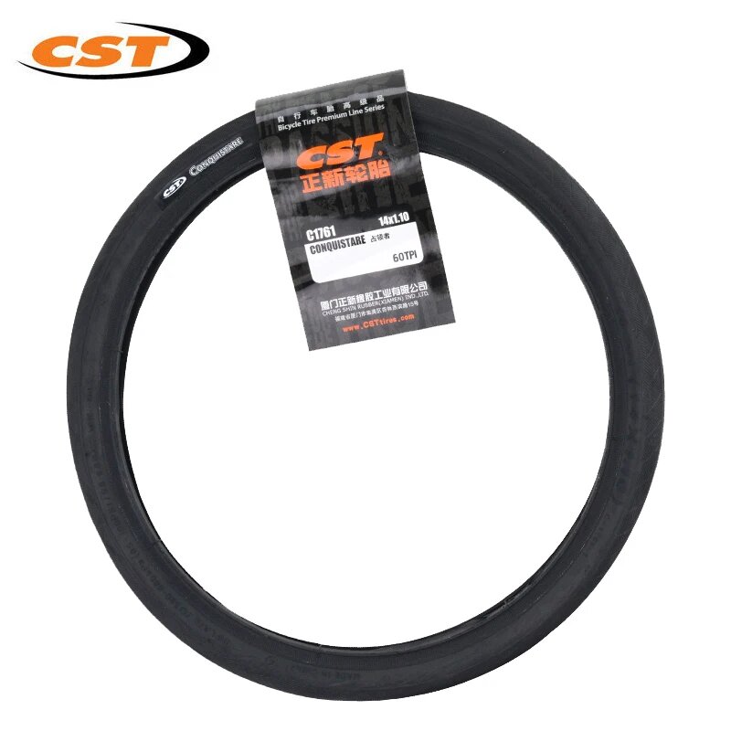 CST Складная велосипедная шина 14 дюймов стальная Черный, 14x1.1 out tire