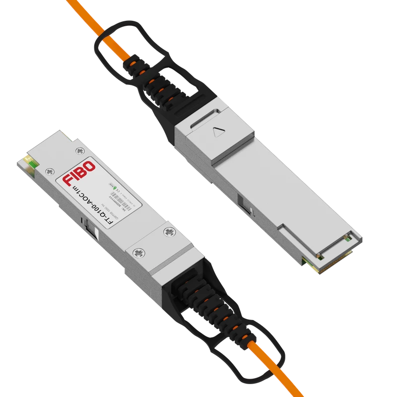 Кабель AOC Fibo FT-Q100-AOC1m QSFP28 100 Гбит/с, оптический, 1 м FT-Q100-AOC1m
