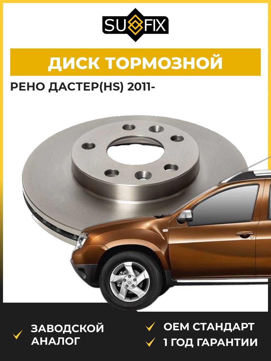 Диск тормозной вентилируемый передний SUFIX FX1139 Рено Дастер Renault Duster 2011