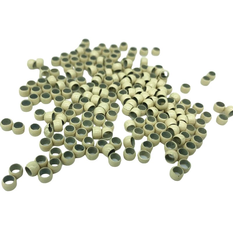 Медные нанобусины для наращивания волос 1000 шт. 4mm Beige