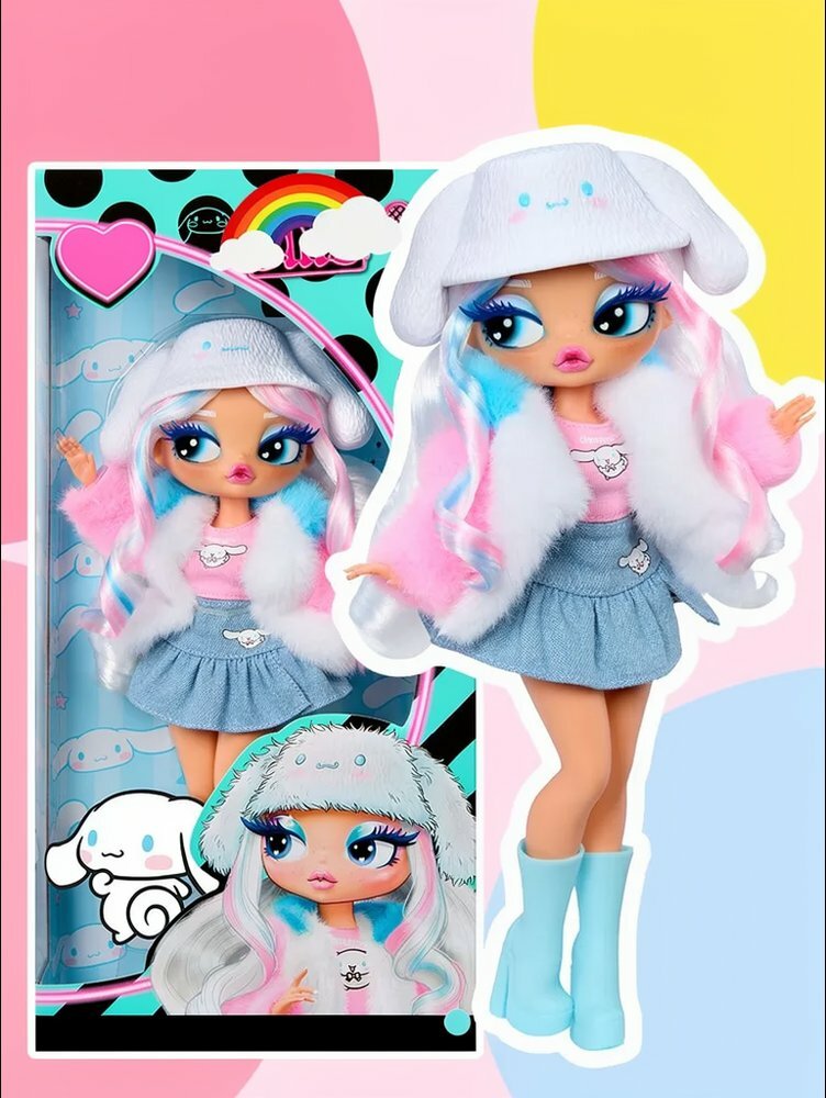ОМГ Кукла Loves Hello Kitty and Friends - Cinnamoroll с аксессуарами модная кукла с длинными волосами и стильным нарядом, коллекционная игрушка