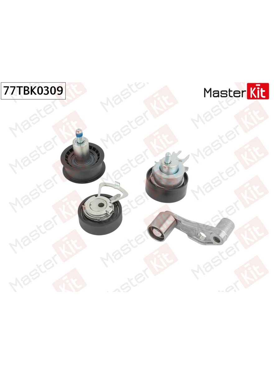 Комплект роликов ГРМ MASTERKIT 77TBK0309 для а/м Volkswagen Polo, SEAT Ibiza / Фольксваген Поло, Сеат Ибиза (4 штуки)