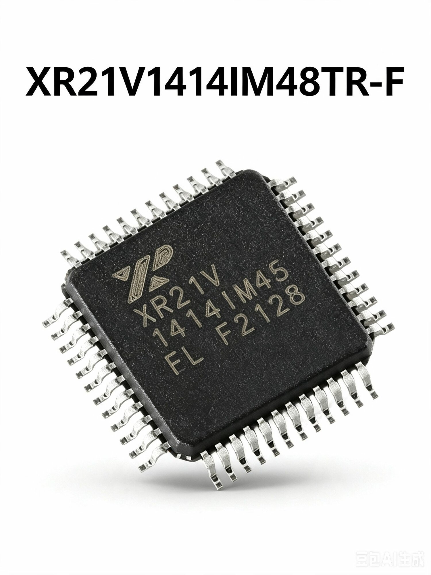 Микросхема XR21V1414IM48TR-F TQFP-48 мост USB-UART 4 канала Full Speed 12Мбит SMD на катушке, 10 шт