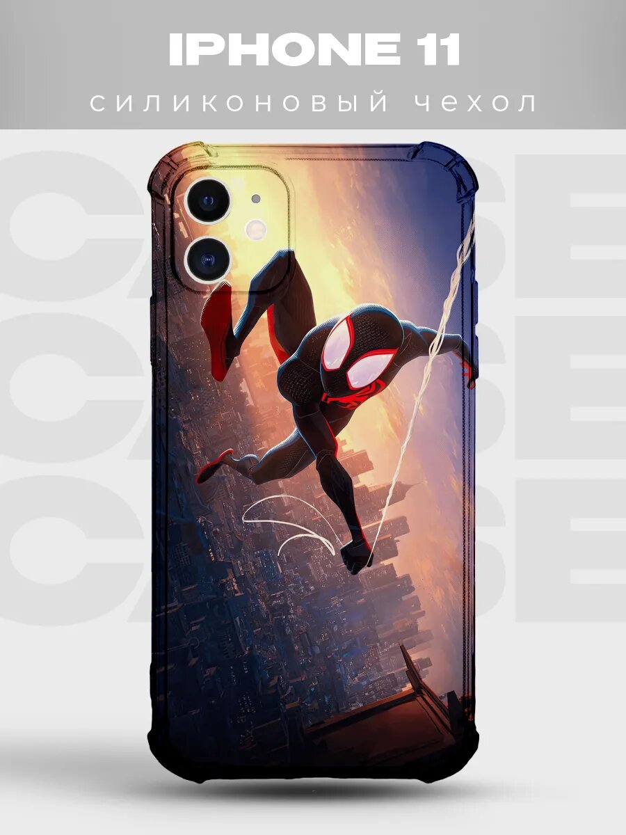 Чехол на iPhone 11 Человек-паук spider man человек паук