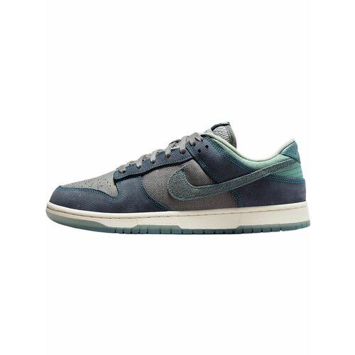 фото Кеды nike dunk low retro se, полнота f (eu)/ на среднюю стопу, размер 9, серый, синий