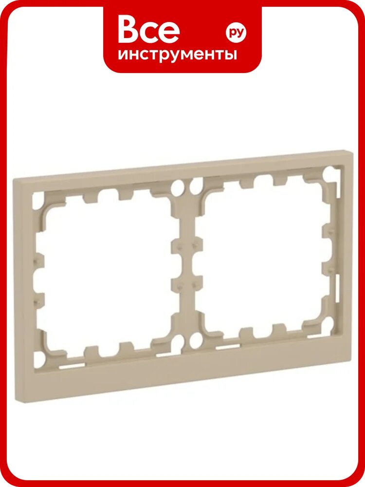 Рамка DKC KANT 2 поста 4 модуля, кремовый матовый, 1 шт 7015904DIY