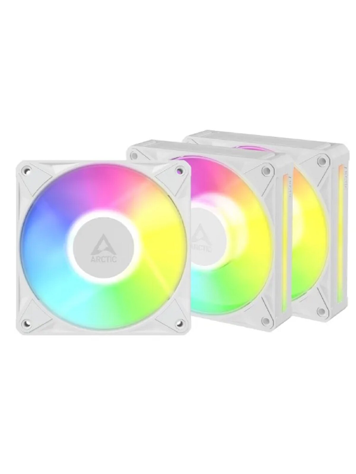 Вентилятор для корпуса ARCTIC BioniX P12 A-RGB ACFAN00338A белый, 120mm, 400-2300rpm, 48CFM, 28.48dBa (3-pack)