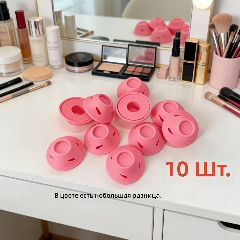 Мягкие силиконовые бигуди без нагрева, 10 шт, многоразовые, для коротких и длинных волос и всех типов волос, для естественных локонов и объёмных волн, для домашнего использования, новые