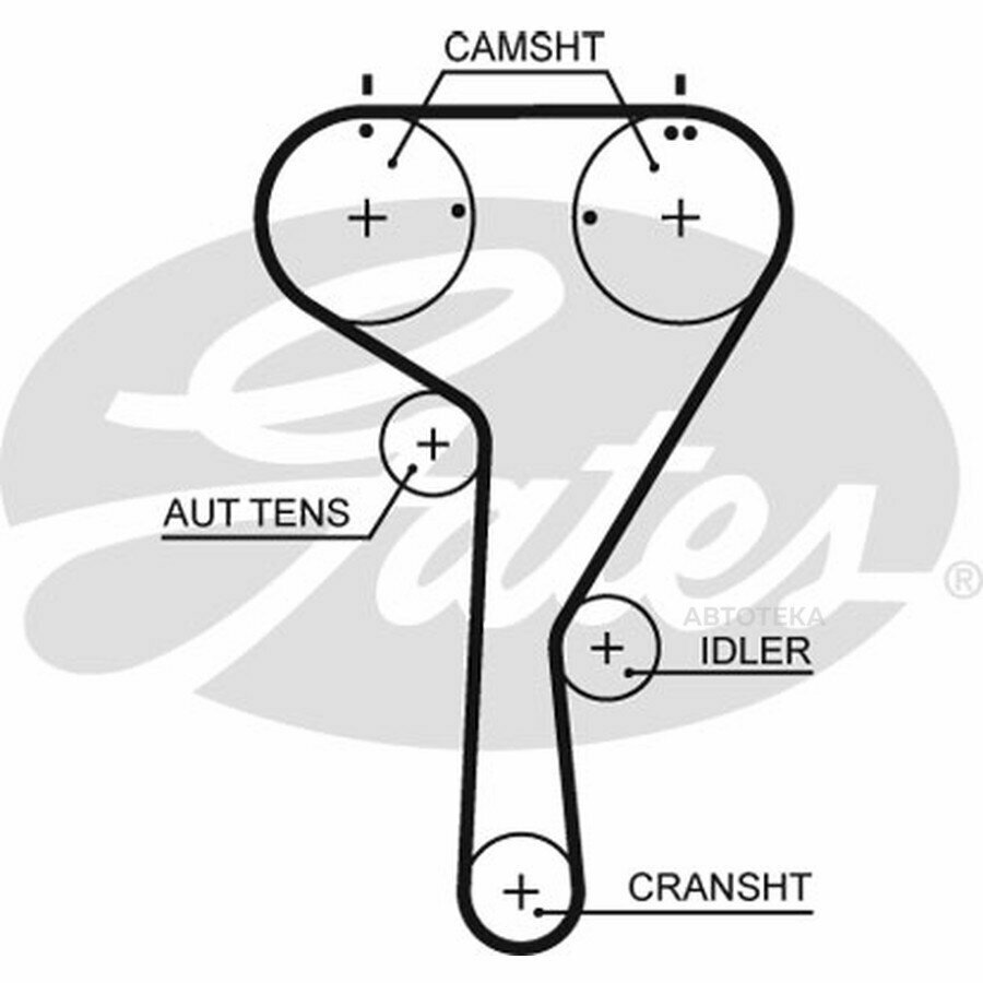 Ремень ГРМ GATES 5680XS VAG+Skoda 12- m .1,2TSI/1,4TSI