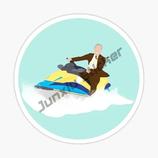 Наклейка на гидроцикл Jet Ski 14, 13 см