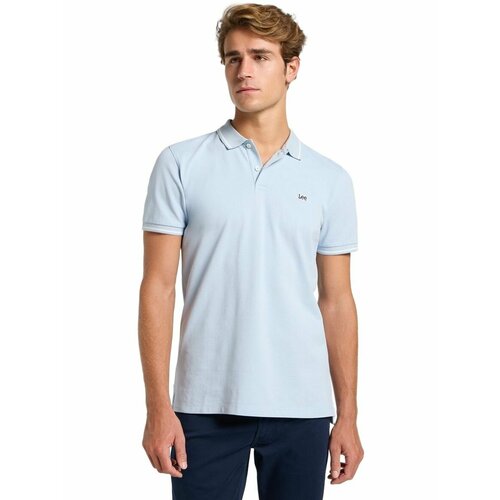 фото Поло lee men pique polo, размер xxl, синий