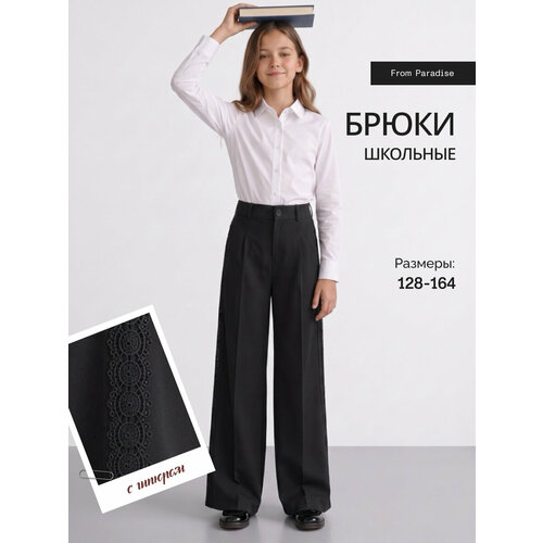 фото Брюки классические from paradise, размер 152, черный