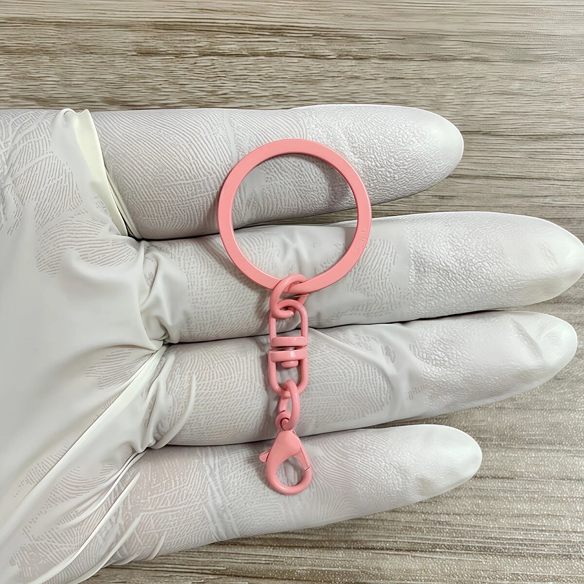 Брелоки V-REX металлические 25 мм, набор из 10 штук Розовый, Light Pink