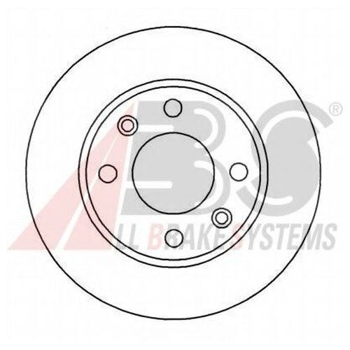 Диск тормозной Abs 15318 для Citroen Visa; Peugeot 205 I, II, 407
