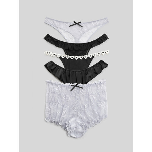 фото Трусы infinity lingerie, комплект из 5 шт., размер m, мультиколор
