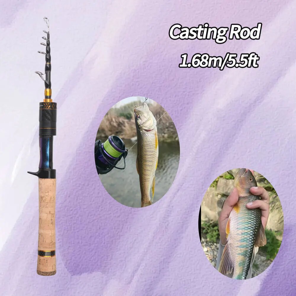 Удочка телескопическая ROLLFISH 1.68m, casting1.68m
