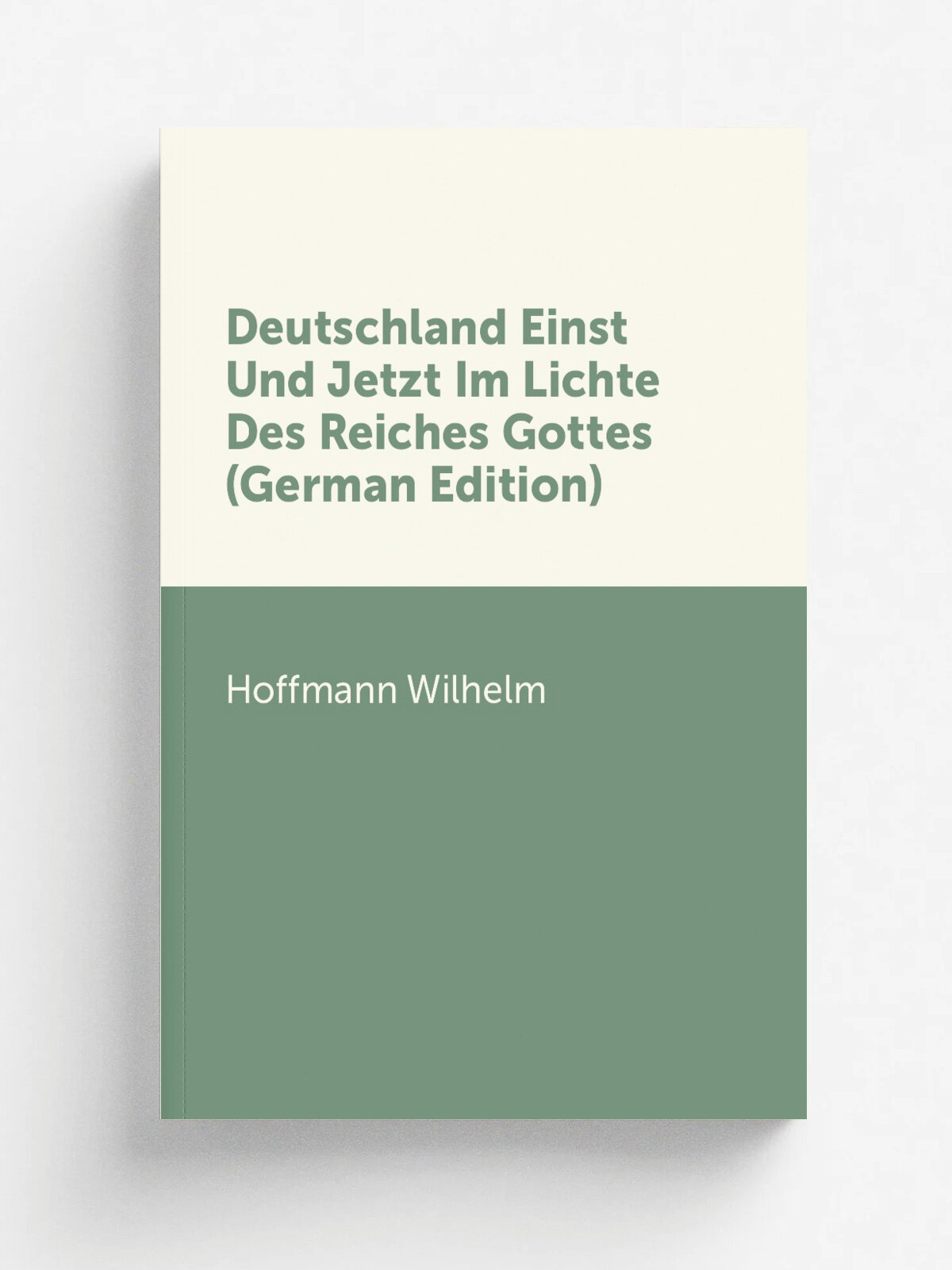 Deutschland Einst Und Jetzt Im Lichte Des Reiches Gottes (German Edition) | Hoffmann Wilhelm | Репринт