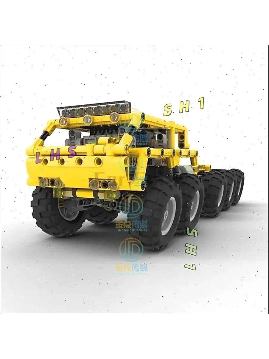 MOC-25142 пластиковый внедорожник 10*10, Цвет B, Особенности конструктора Блочный