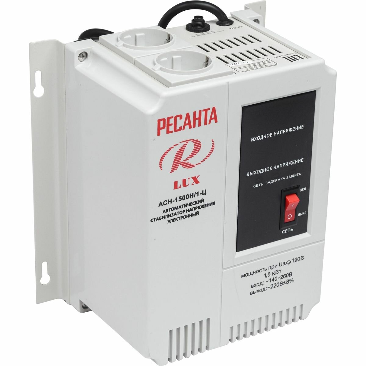 Стабилизатор РЕСАНТА настенный Lux АСН-1500Н/1-Ц (63/6/20) (1046393)