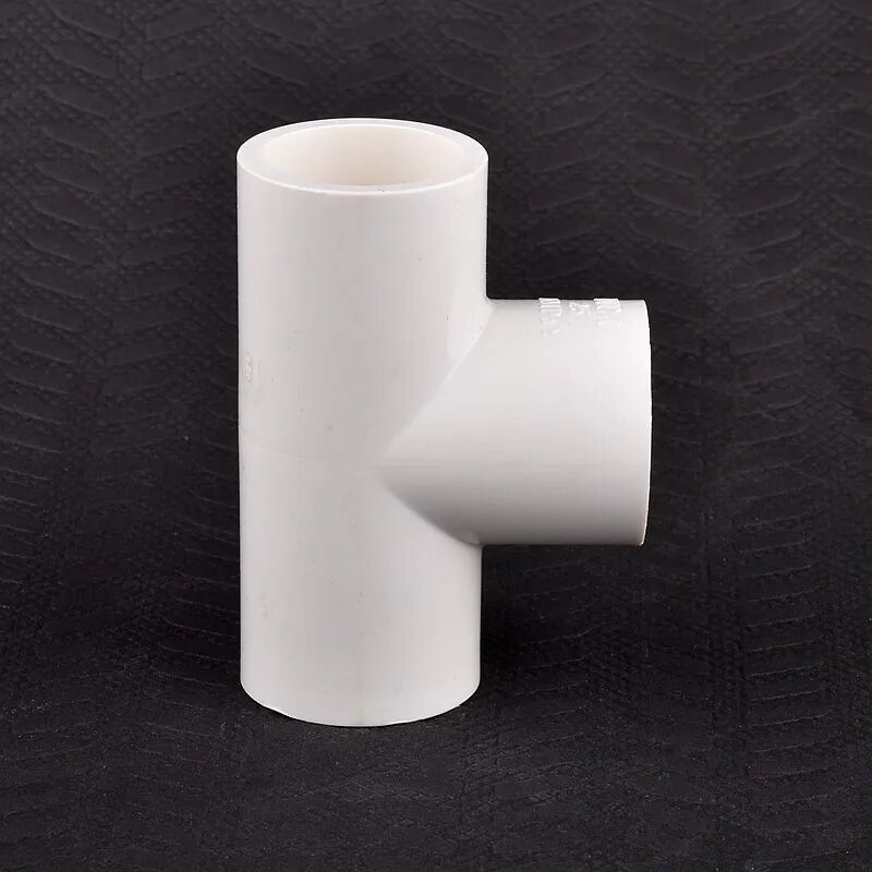 Белые ПВХ фитинги для труб 20/25/32/40/50 мм Tee, ID 20mm (2pcs)
