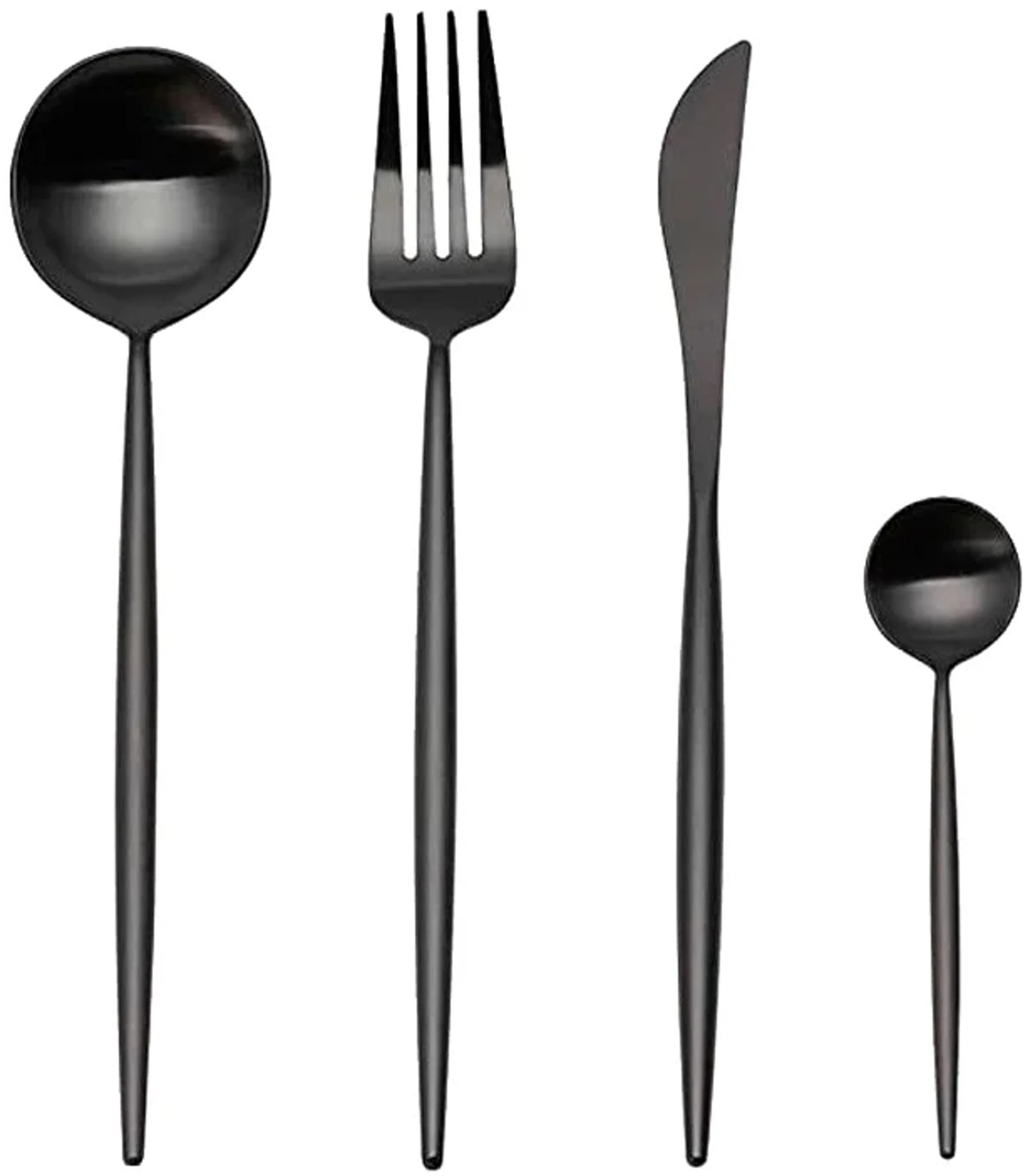 Набор столовых приборов Maison Maxx Stainless Steel Cutlery Set CYZ-001H (Black)