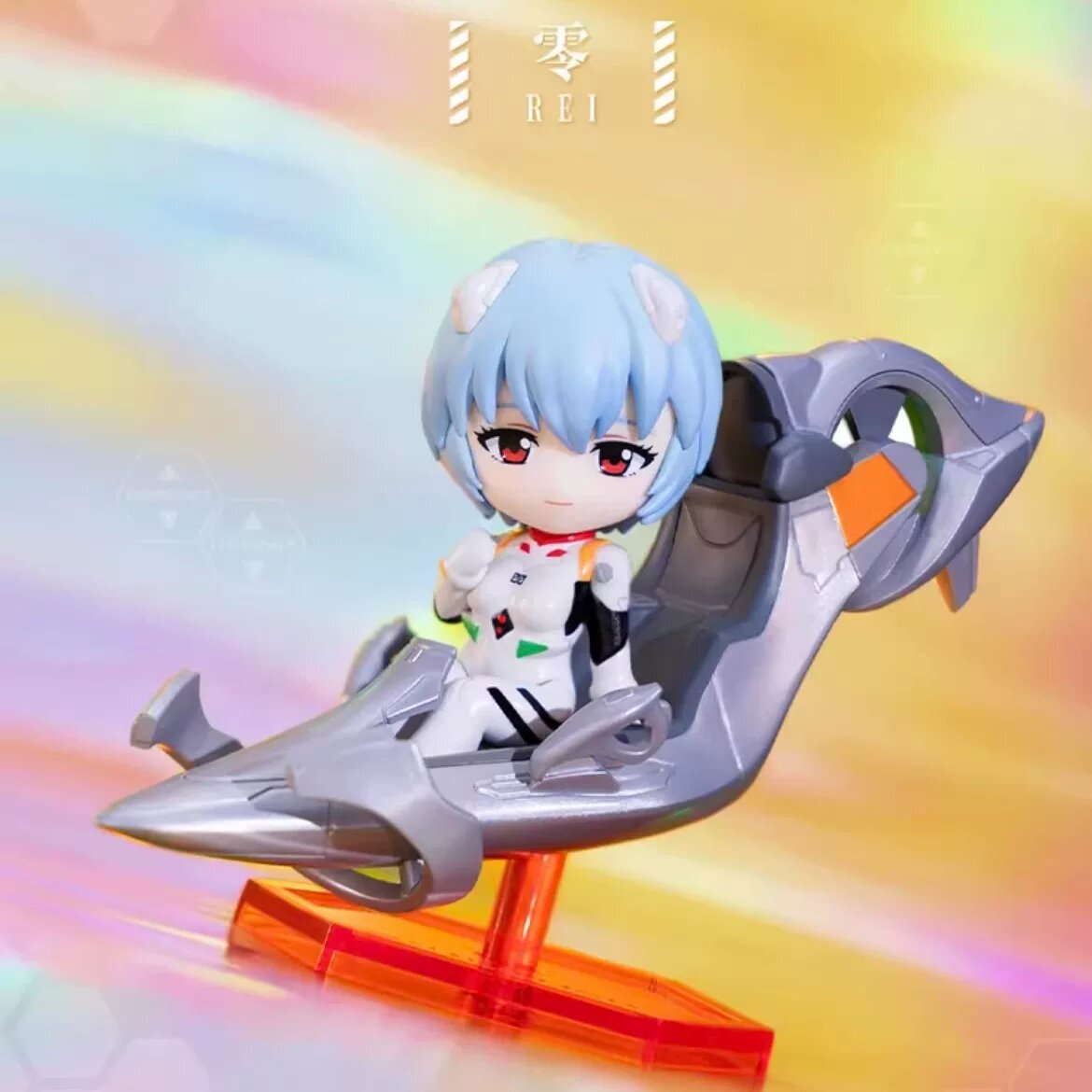 Фигурка Pop Mart Resonance Evangelion EVA Blind Box Пилоты Рей белая подтверждена
