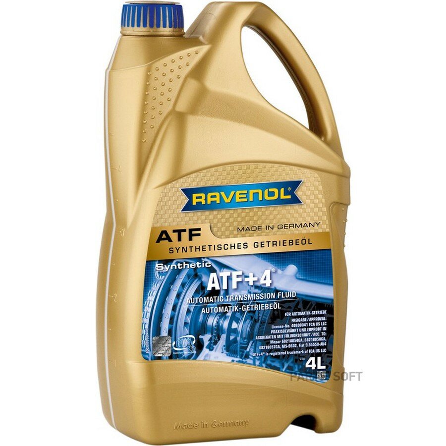 4л ATF 4 Fluid от официального дистрибьютора, RAVENOL, артикул 1211100004