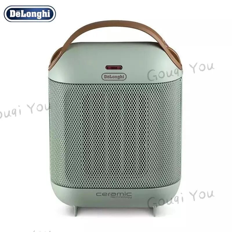 Настольный тепловентилятор Delonghi HFX30C15, зеленый, керамический нагреватель, 1500 Вт