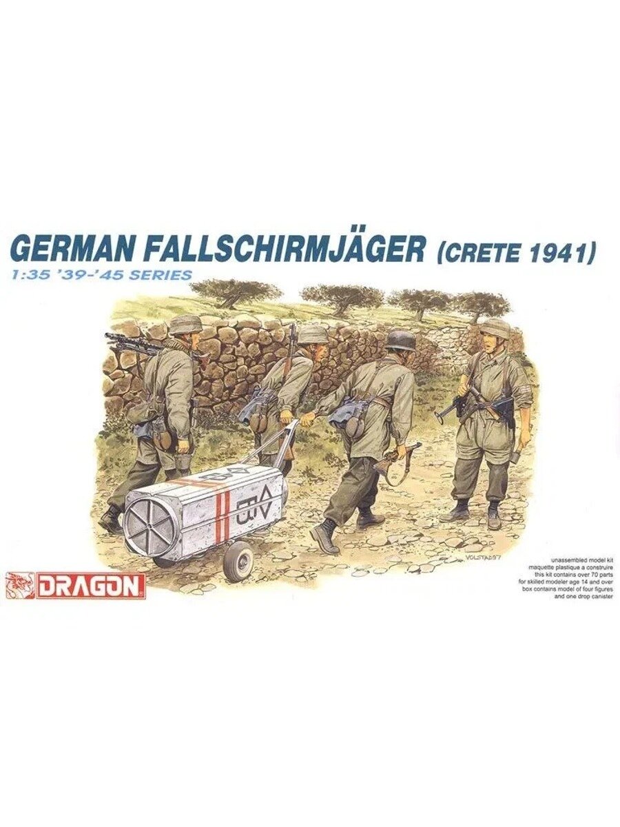 DRAGON 1/35 6070 Немецкий Fallschirmj ger (Крит 1941) Комплект военной модели