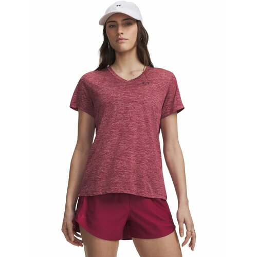 фото Футболка спортивная under armour tech ssv- twist, размер xl, бордовый