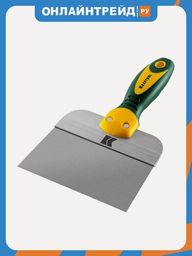 Изображение товара Шпатель Kraftool фасадный с двухкомпонентной ручкой, нержавеющее полотно, 150мм 10036-150